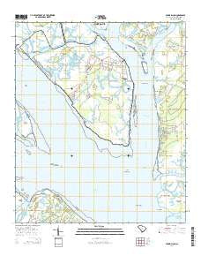 Parris Island South Carolina Current topographic map, 1:24000 scale, 7.5 X 7.5 Minute, Year 2014