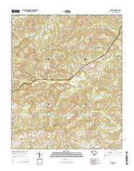 Patrick South Carolina Current topographic map, 1:24000 scale, 7.5 X 7.5 Minute, Year 2014