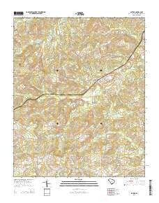 Patrick South Carolina Current topographic map, 1:24000 scale, 7.5 X 7.5 Minute, Year 2014