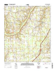Paxville South Carolina Current topographic map, 1:24000 scale, 7.5 X 7.5 Minute, Year 2014