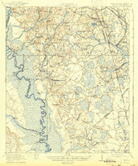 Peeples South Carolina Historical topographic map, 1:62500 scale, 15 X 15 Minute, Year 1920