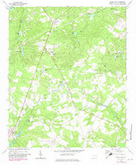 Pelion East South Carolina Historical topographic map, 1:24000 scale, 7.5 X 7.5 Minute, Year 1972