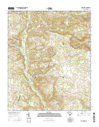 Pelion West South Carolina Current topographic map, 1:24000 scale, 7.5 X 7.5 Minute, Year 2014
