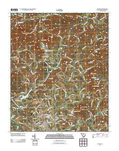 Pickens South Carolina Historical topographic map, 1:24000 scale, 7.5 X 7.5 Minute, Year 2011