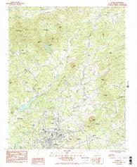 Pickens South Carolina Historical topographic map, 1:24000 scale, 7.5 X 7.5 Minute, Year 1983