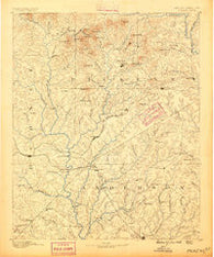 Pickens South Carolina Historical topographic map, 1:125000 scale, 30 X 30 Minute, Year 1888