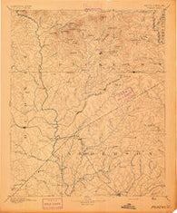 Pickens South Carolina Historical topographic map, 1:125000 scale, 30 X 30 Minute, Year 1894