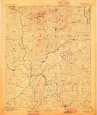 Pickens South Carolina Historical topographic map, 1:125000 scale, 30 X 30 Minute, Year 1894
