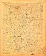 Pickens South Carolina Historical topographic map, 1:125000 scale, 30 X 30 Minute, Year 1894