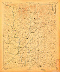 Pickens South Carolina Historical topographic map, 1:125000 scale, 30 X 30 Minute, Year 1894