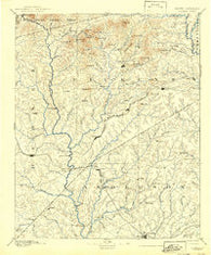 Pickens South Carolina Historical topographic map, 1:125000 scale, 30 X 30 Minute, Year 1894