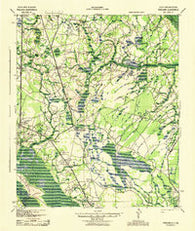Pineland South Carolina Historical topographic map, 1:62500 scale, 15 X 15 Minute, Year 1943