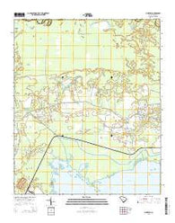Pineville South Carolina Current topographic map, 1:24000 scale, 7.5 X 7.5 Minute, Year 2014
