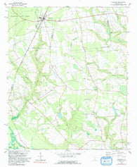 Pinewood South Carolina Historical topographic map, 1:24000 scale, 7.5 X 7.5 Minute, Year 1980