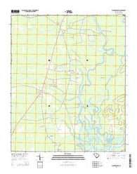Plantersville South Carolina Current topographic map, 1:24000 scale, 7.5 X 7.5 Minute, Year 2014