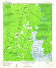 Plantersville South Carolina Historical topographic map, 1:24000 scale, 7.5 X 7.5 Minute, Year 1943
