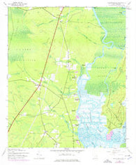 Plantersville South Carolina Historical topographic map, 1:24000 scale, 7.5 X 7.5 Minute, Year 1943