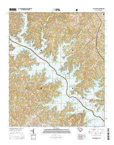 Plum Branch South Carolina Current topographic map, 1:24000 scale, 7.5 X 7.5 Minute, Year 2014