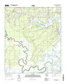 Pritchardville South Carolina Current topographic map, 1:24000 scale, 7.5 X 7.5 Minute, Year 2014