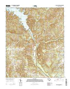 Rabon Crossroads South Carolina Current topographic map, 1:24000 scale, 7.5 X 7.5 Minute, Year 2014