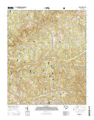 Red Hill South Carolina Current topographic map, 1:24000 scale, 7.5 X 7.5 Minute, Year 2014