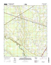 Reevesville South Carolina Current topographic map, 1:24000 scale, 7.5 X 7.5 Minute, Year 2014