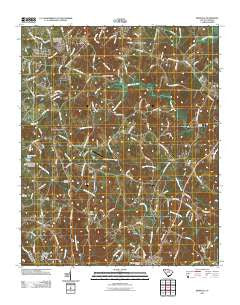 Reidville South Carolina Historical topographic map, 1:24000 scale, 7.5 X 7.5 Minute, Year 2011