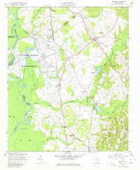 Rembert South Carolina Historical topographic map, 1:24000 scale, 7.5 X 7.5 Minute, Year 1953