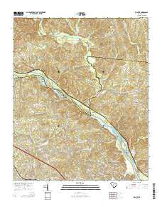 Richtex South Carolina Current topographic map, 1:24000 scale, 7.5 X 7.5 Minute, Year 2014