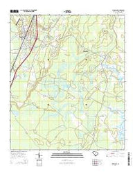 Ridgeland South Carolina Current topographic map, 1:24000 scale, 7.5 X 7.5 Minute, Year 2014