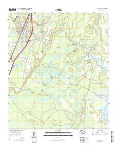 Ridgeland South Carolina Current topographic map, 1:24000 scale, 7.5 X 7.5 Minute, Year 2014