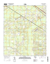 Ridgeville South Carolina Current topographic map, 1:24000 scale, 7.5 X 7.5 Minute, Year 2014