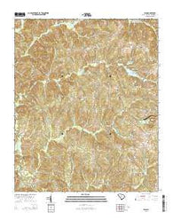 Rion South Carolina Current topographic map, 1:24000 scale, 7.5 X 7.5 Minute, Year 2014