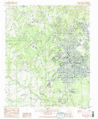 Rock Hill West South Carolina Historical topographic map, 1:24000 scale, 7.5 X 7.5 Minute, Year 1984