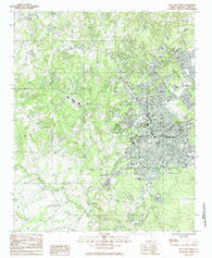 Rock Hill West South Carolina Historical topographic map, 1:24000 scale, 7.5 X 7.5 Minute, Year 1984