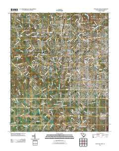 Rock Hill West South Carolina Historical topographic map, 1:24000 scale, 7.5 X 7.5 Minute, Year 2011