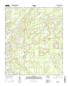 Round O South Carolina Current topographic map, 1:24000 scale, 7.5 X 7.5 Minute, Year 2014