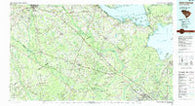 Saint George South Carolina Historical topographic map, 1:100000 scale, 30 X 60 Minute, Year 1990