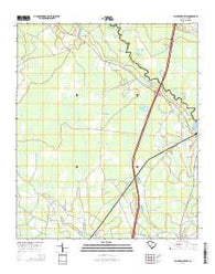 Saint George SW South Carolina Current topographic map, 1:24000 scale, 7.5 X 7.5 Minute, Year 2014