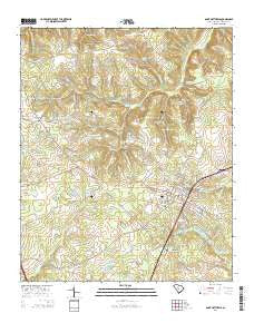 Saint Matthews South Carolina Current topographic map, 1:24000 scale, 7.5 X 7.5 Minute, Year 2014