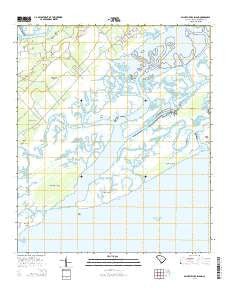 Saint Phillips Island South Carolina Current topographic map, 1:24000 scale, 7.5 X 7.5 Minute, Year 2014