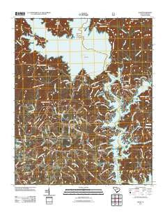 Salem South Carolina Historical topographic map, 1:24000 scale, 7.5 X 7.5 Minute, Year 2011