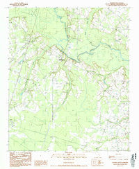 Salters South Carolina Historical topographic map, 1:24000 scale, 7.5 X 7.5 Minute, Year 1990