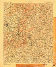Saluda North Carolina Historical topographic map, 1:125000 scale, 30 X 30 Minute, Year 1907