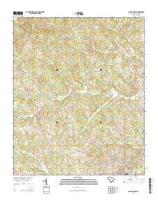 Saluda North South Carolina Current topographic map, 1:24000 scale, 7.5 X 7.5 Minute, Year 2014