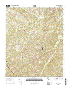 Saluda South South Carolina Current topographic map, 1:24000 scale, 7.5 X 7.5 Minute, Year 2014