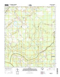 Sandridge South Carolina Current topographic map, 1:24000 scale, 7.5 X 7.5 Minute, Year 2014
