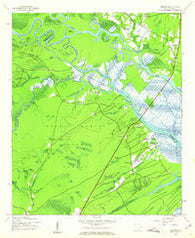 Santee South Carolina Historical topographic map, 1:24000 scale, 7.5 X 7.5 Minute, Year 1943