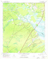 Santee South Carolina Historical topographic map, 1:24000 scale, 7.5 X 7.5 Minute, Year 1943