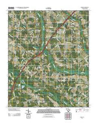Sardis South Carolina Historical topographic map, 1:24000 scale, 7.5 X 7.5 Minute, Year 2011